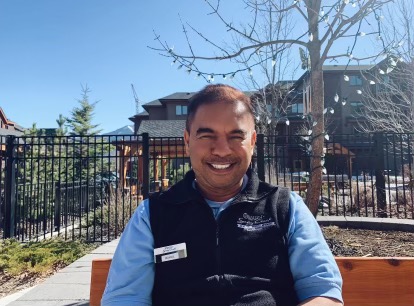 photo of rahul outside of origin at spring creek facility